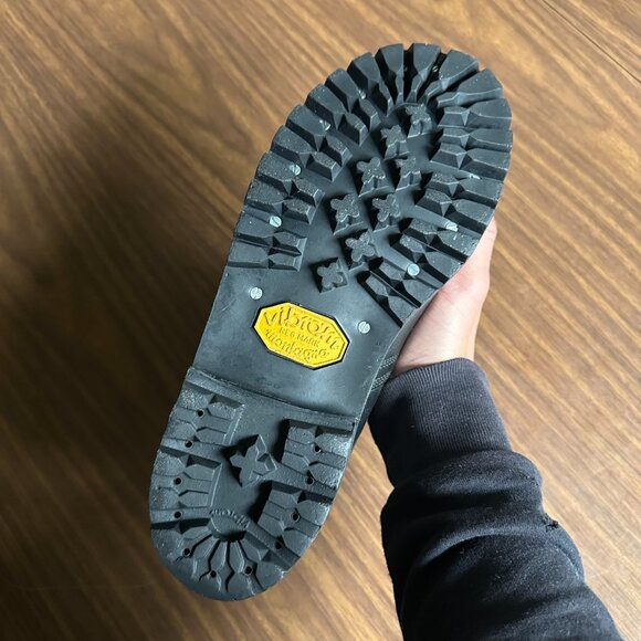 Reinforced Toe Vibram Lug Sole Leather Boots